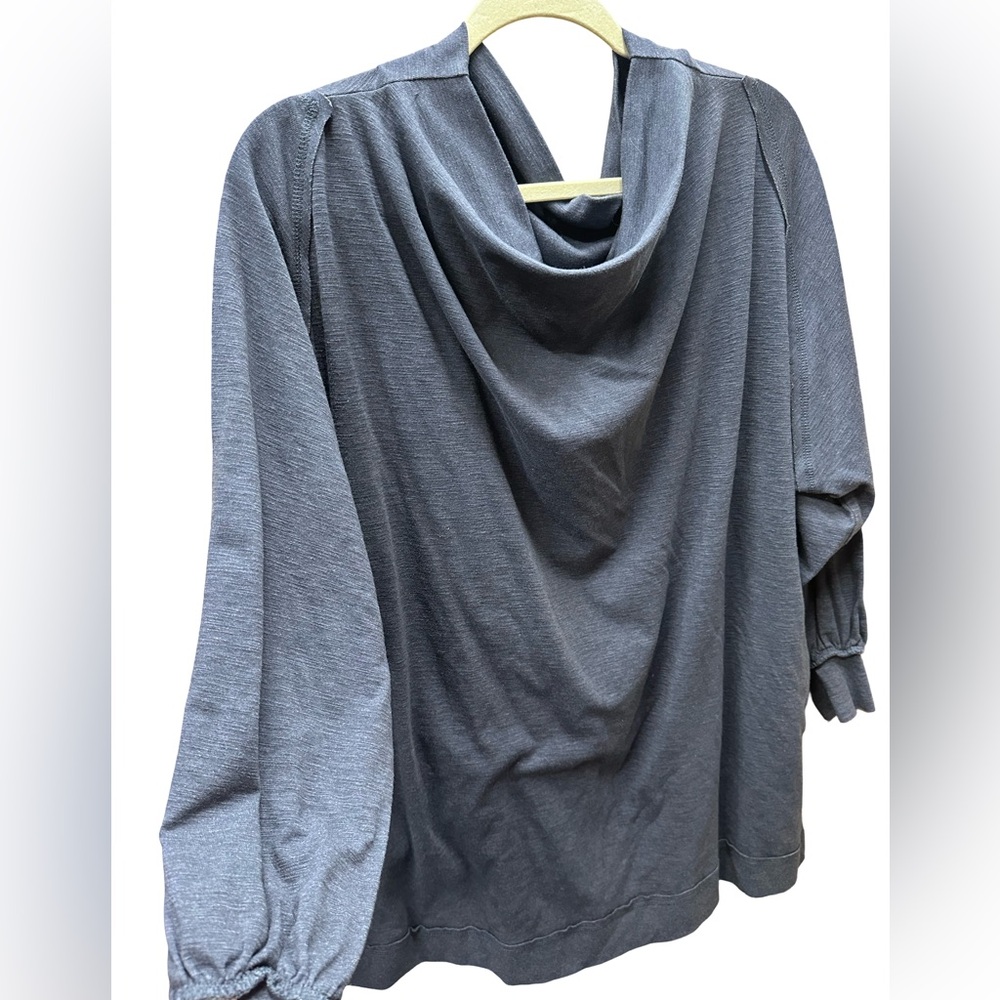 Easel Gray Cowl Neck Sweater